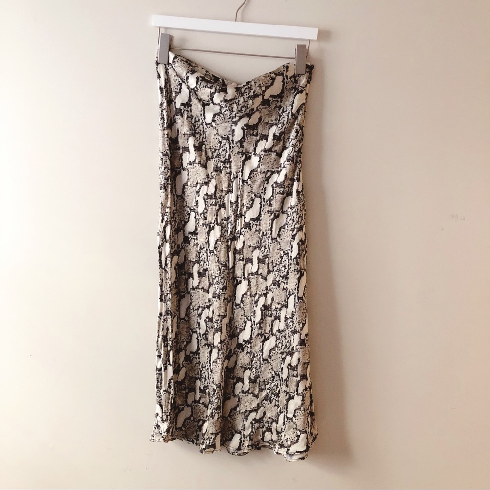 H&M Snakeskin Skirt